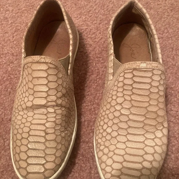Joie Shoes 55 Joie Leather Slipon Sneakers Snake Skin Shoes
